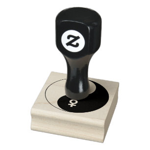Yin und Yang männlich und weiblich Gummistempel