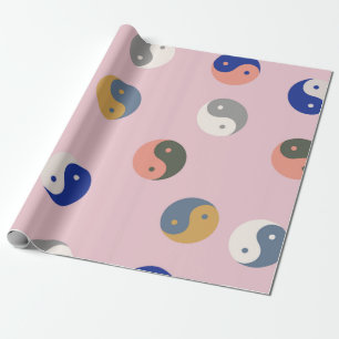 Yin und Yang nahtlos, spirituell wiederholbar Geschenkpapier