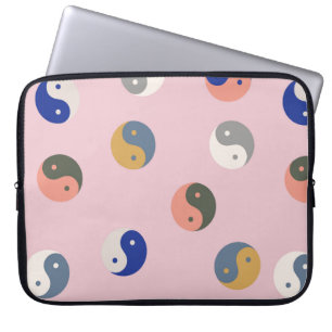 Yin und Yang nahtlos, spirituell wiederholbar Laptopschutzhülle