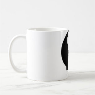 Yin und Yang Schwarz-weißer Paint Melting Drops Br Kaffeetasse