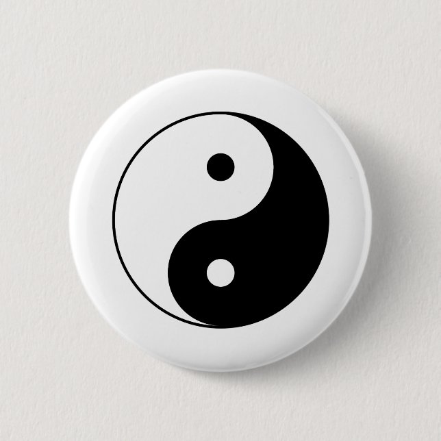 YIN UND YANG-Symbol Button (Vorderseite)