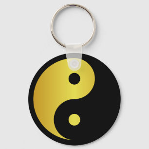 Yin und Yang-Symbol   Goldasianische Philosophie Z Schlüsselanhänger