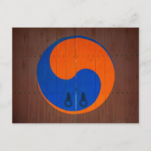 Yin und Yang-Symbol, Südkorea Postkarte