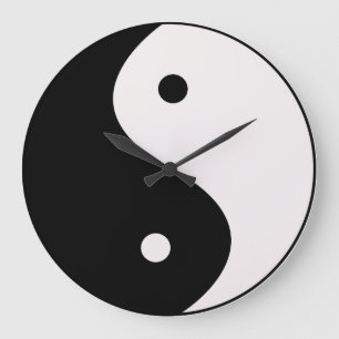 Yin und Yang-Wanduhr Große Wanduhr