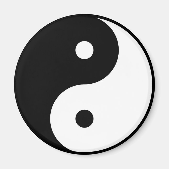 Yin und Yang Yoga Magnet (Vorne)
