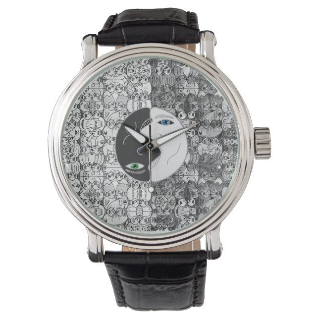 Yin yan armbanduhr (Vorderseite)