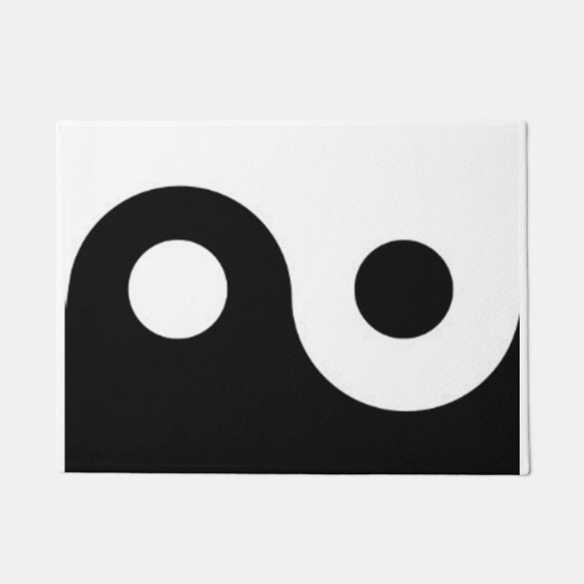 Yin Yang 18" x 24" Door Mat Fußmatte (Vorderseite)