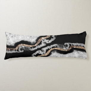 Yin Yang Agate Glitzer Glam #8 #gem Seitenschläferkissen