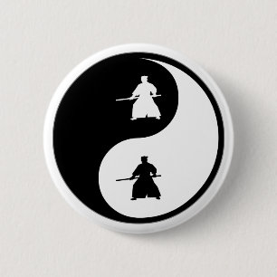 Yin Yang Aikido Button