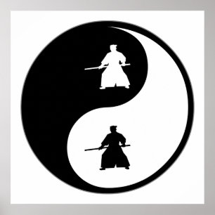 Yin Yang Aikido Poster