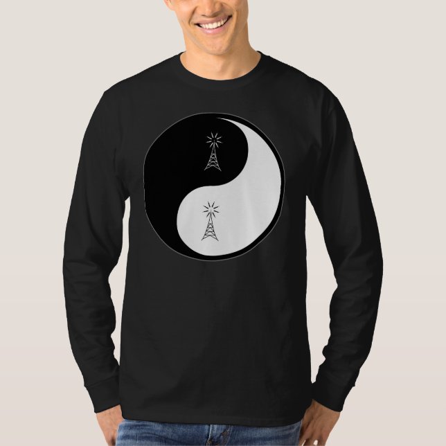 Yin Yang Amateur-Radio T-Shirt (Vorderseite)