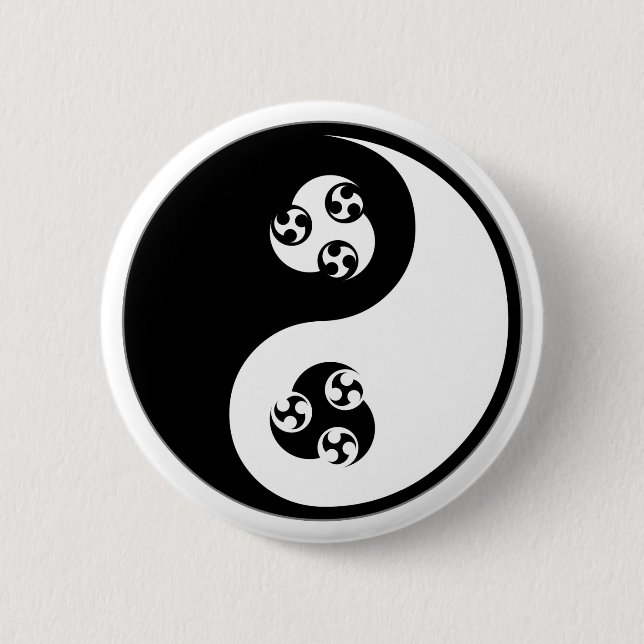 Yin Yang Anime Button (Vorderseite)