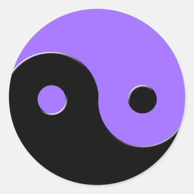 Yin & Yang Asian Symbol Stickers (Vorderseite)