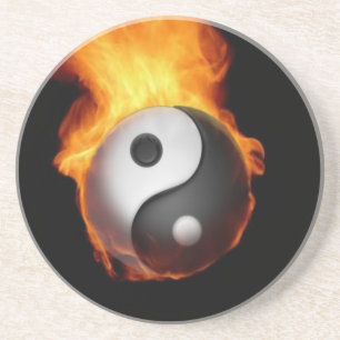 Yin Yang auf Untersetzer
