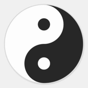 Yin-Yang Aufkleber
