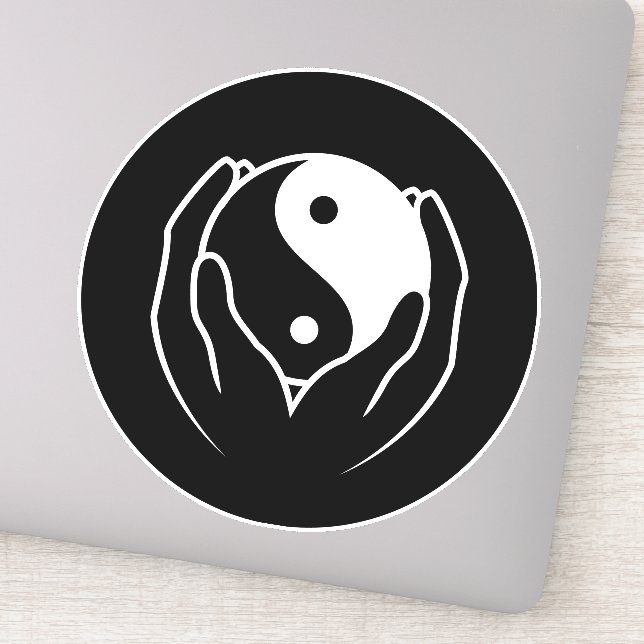 Yin Yang Aufkleber (Detail)