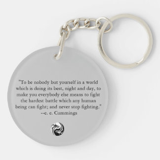 Yin Yang avec la citation de Cummings de l'EE