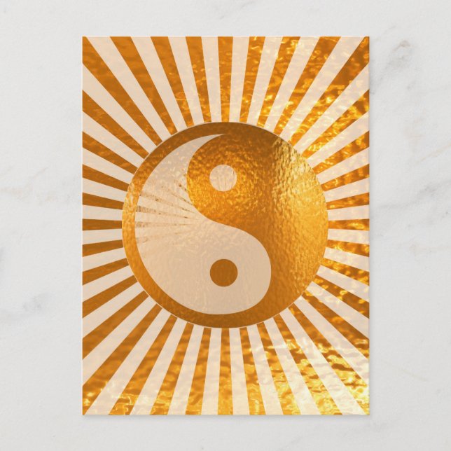 YIN YANG Balance : Ein MUSS sich selbst kaufen Postkarte (Vorderseite)