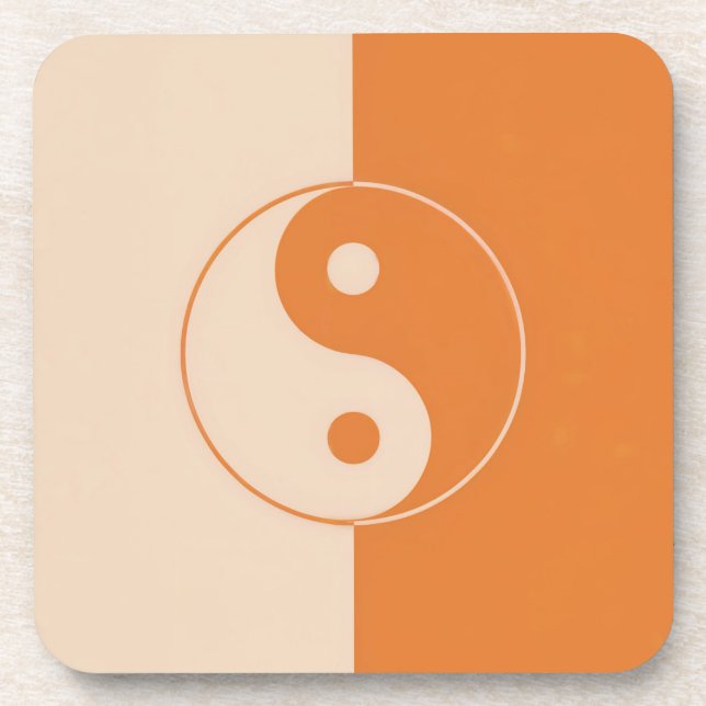 Yin Yang Balance Plastic Untersetzer Set (Vorderseite)