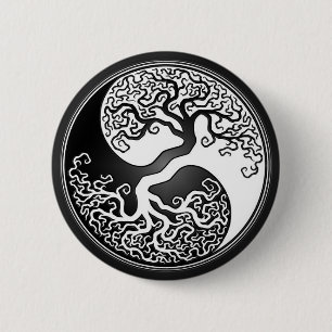Yin Yang Baum Button