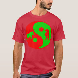 Yin Yang bear bull stock trading Premium 2102 T-Shirt