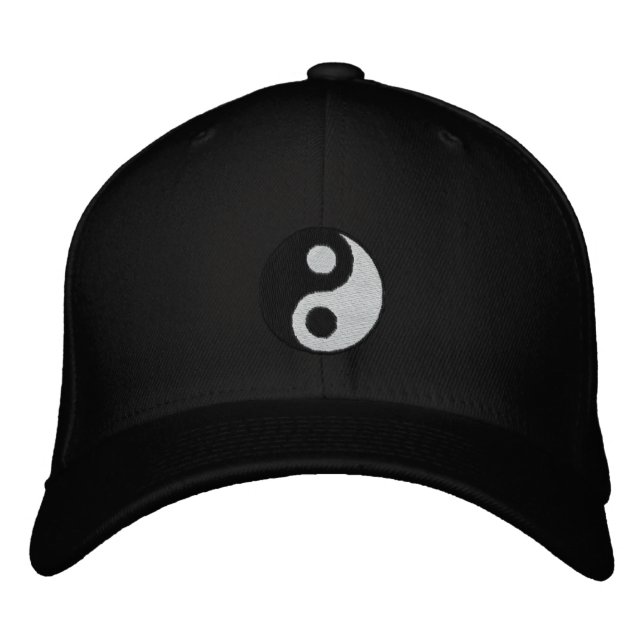 Yin Yang Bestickte Baseballkappe (Vorderseite)