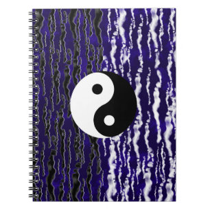 Yin Yang Blaue Ruhe Zen Energie Traum Journal Notizblock