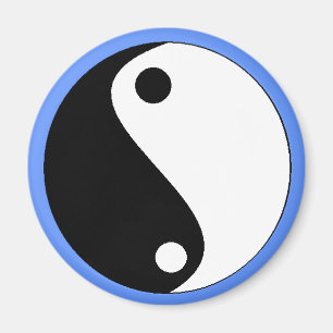 YIN-YANG blauer Magnet - besonders angefertigt