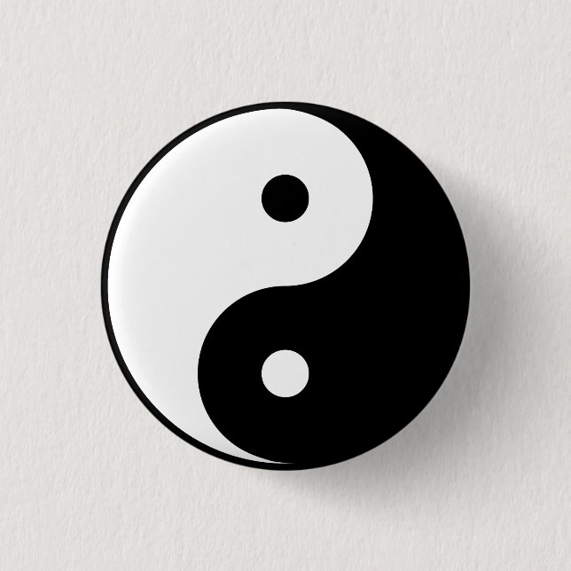 "YIN YANG " BUTTON (Vorderseite)