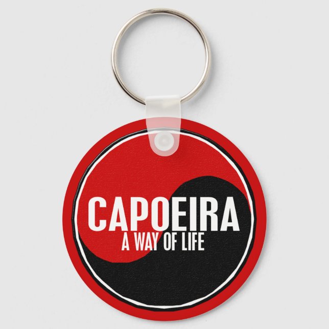 Yin Yang Capoeira 1 Schlüsselanhänger (Vorderseite)