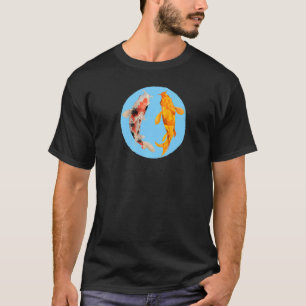 Yin Yang Carp Balance Taijitu Japanisch Nishikigoi T-Shirt
