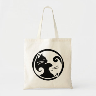 Yin Yang Cat Budget Tote Tasche
