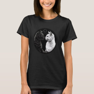 Yin Yang Cat Feng Shui Ying Yang Kitten Yang C T-Shirt