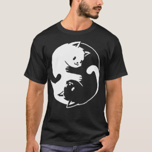 Yin Yang Cat I Liebe Katzen Geschenk für Katze Lov T-Shirt