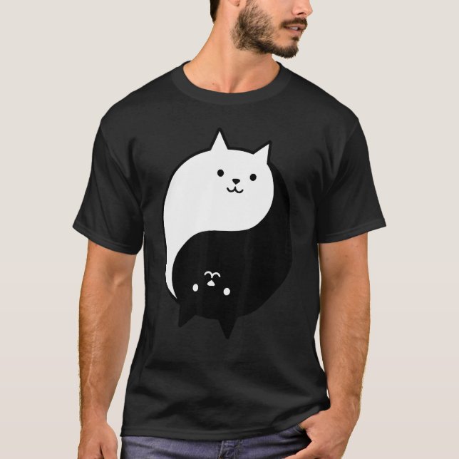 Yin Yang Cats 1 T-Shirt (Vorderseite)