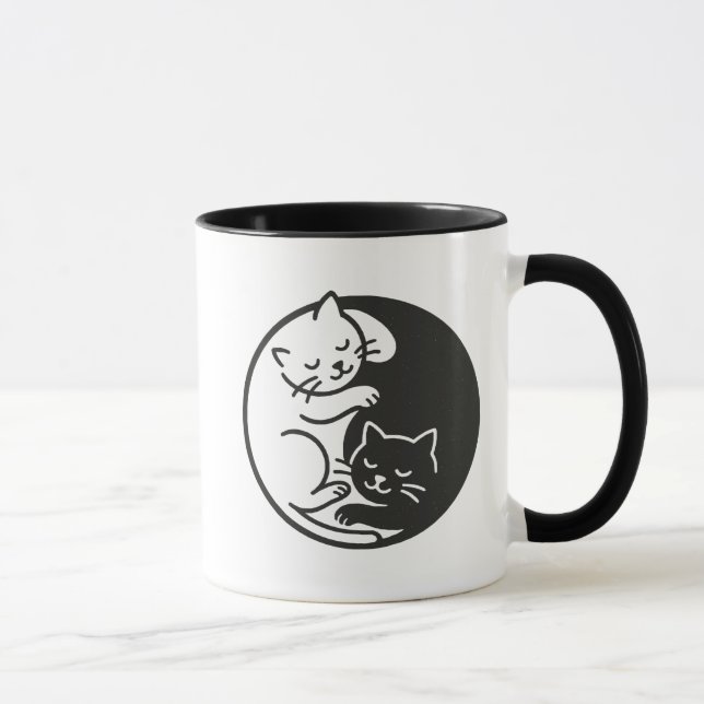 Yin Yang Cats Tasse (Rechts)
