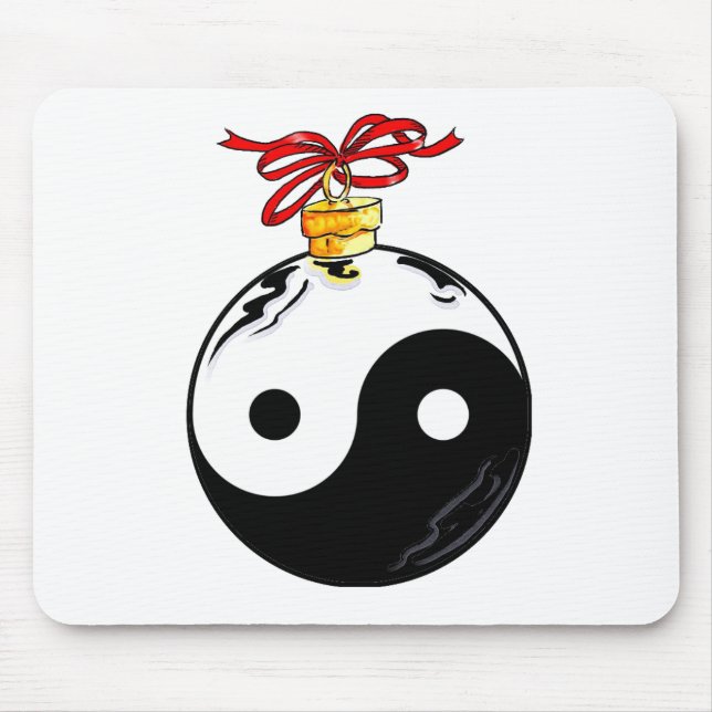 Yin & Yang Christmas Ball Mousepad (Vorne)