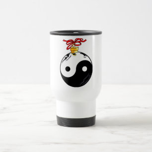 Yin & Yang Christmas Ball Reisebecher