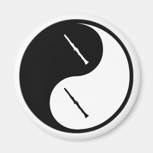 Yin Yang Clarinet Magnet