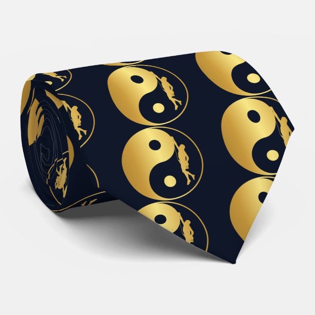 Yin & Yang Climber (Gold) Krawatte (Gerollt)