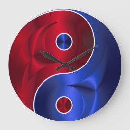 YIN YANG CLOCK GROßE WANDUHR