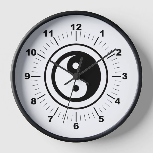 Yin Yang Clock Uhr (Vorderseite)