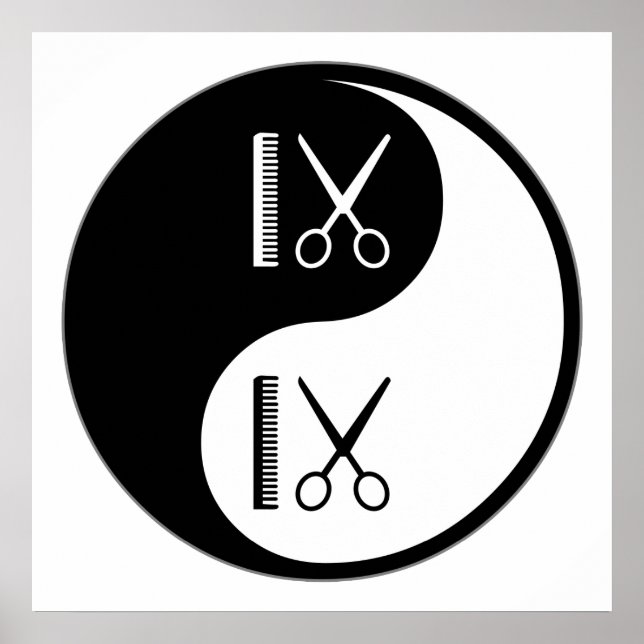 Yin Yang Cutting Hair Poster (Vorne)
