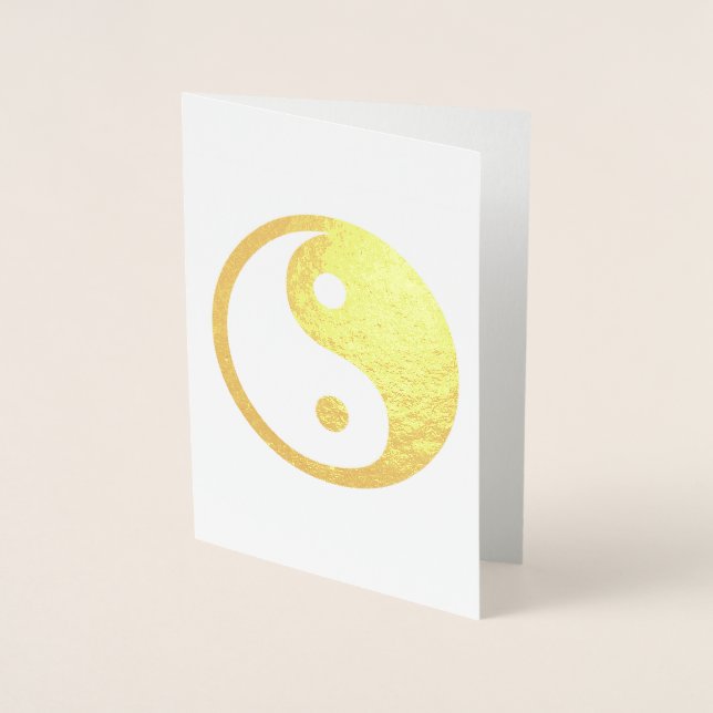 Yin & Yang Design Folienkarte (Vorderseite)