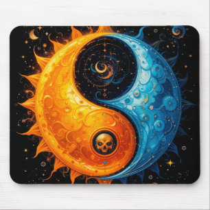 Yin Yang Design repräsentiert Sun und Mond Mousepad