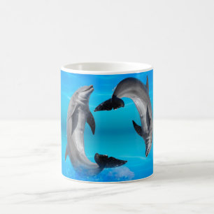 Yin Yang Dolphins Kaffeetasse