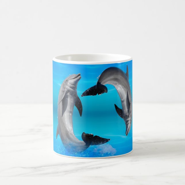 Yin Yang Dolphins Kaffeetasse (Mittel)