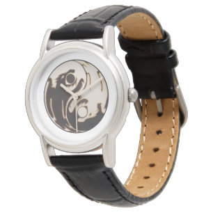 Yin Yang Doppel-Drache Armbanduhr