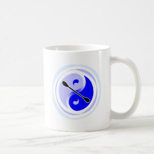 Yin-Yang doppeltes Blatt Kaffeetasse
