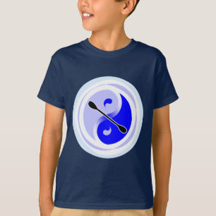 Yin-Yang doppeltes Blatt T-Shirt